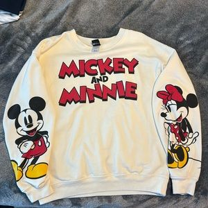 Mickey and Minnie Sweater Medium 7-9